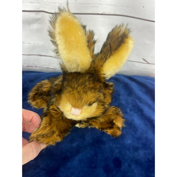 Dan Dee Collectors Choice Brown‎ Fluffy  Bunny Rabbit Sz 7” Stuffed Animal Plush - Picture 3 of 6